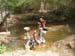 Kinder waschen Wsche am Wli